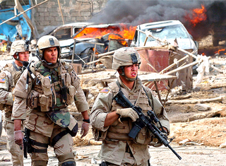 A growing number of reservists suffer from flash-forwards of gruesome urban combat in Iraq.
